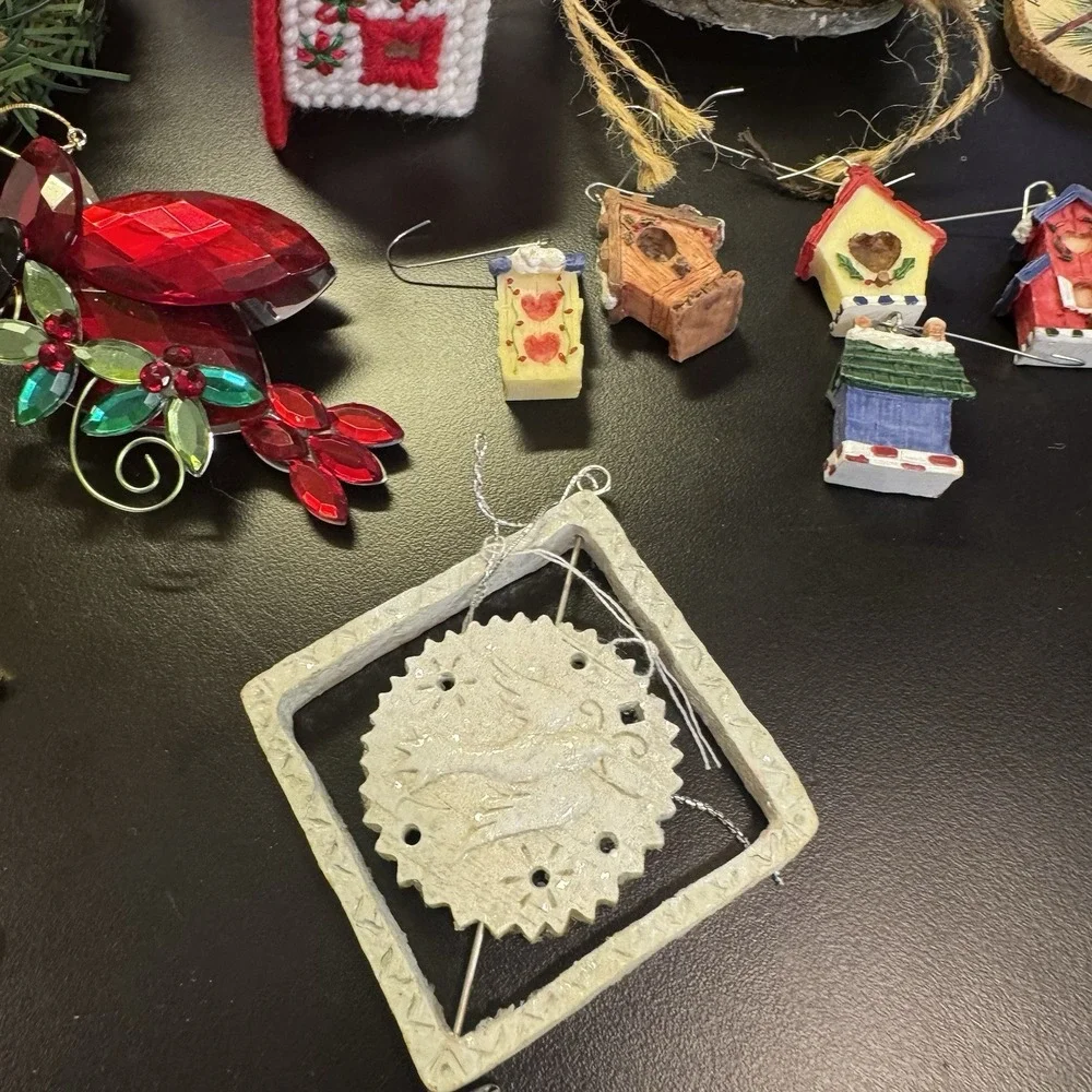 Vintage & Kitsch Handmade Bird Themed‎ Christmas Ornaments and Decor 14